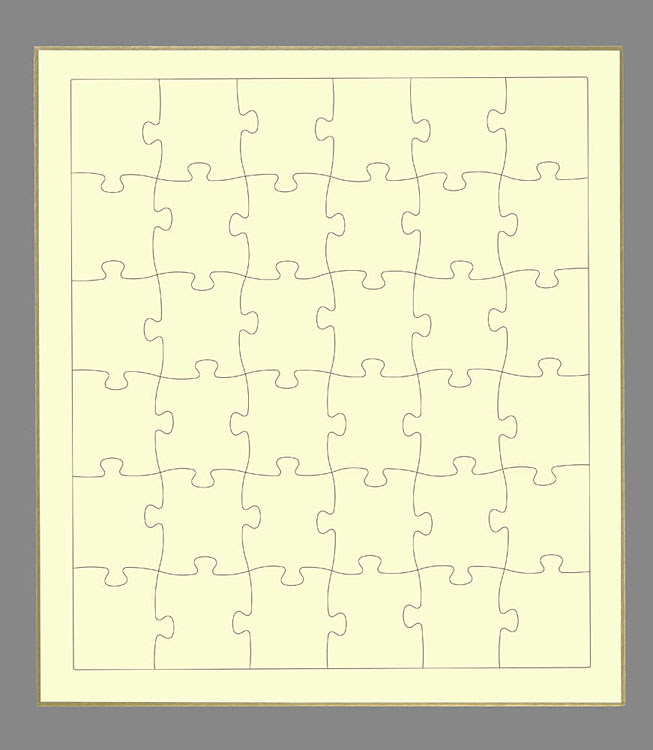 色紙パズル　イエロー（メッセージパズル）　39ピース　ジグソーパズル　BEV-WP-003　［CP-YG］