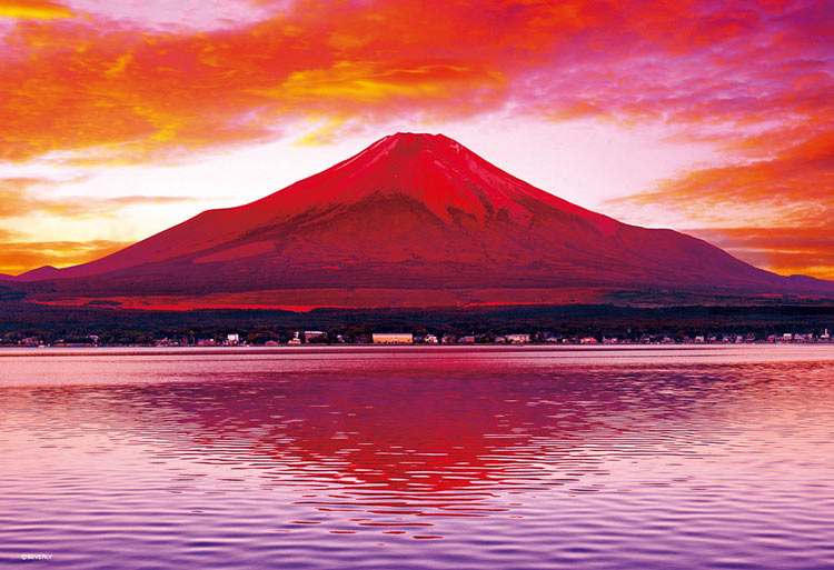 霊峰赤富士（風景）　1000マイクロピース　ジグソーパズル　BEV-M81-586　［CP-FJ］