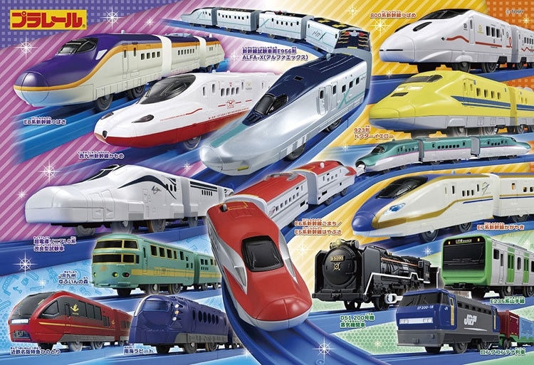 つながる！走る！みんなのプラレール　 　100ピース　●予約　BEV-100-069 26×38cm