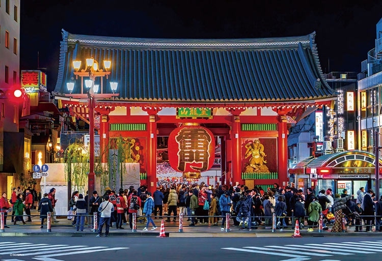 雷門の夜景　300ピース　ジグソーパズル　●予約　BEV-300-204　［CP-JS］ 26×38cm