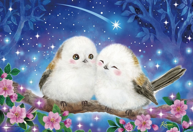 シマエナガ 星に願いを (原井加代美) 1000ピース ジグソーパズル ●予約 BEV-1000M-039 26×38cm