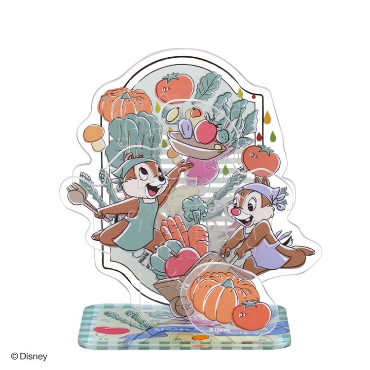 ディズニー アクスタポップ チップ＆デール/ベジタブル　(ディズニー)　34ピース　●予約　BEV-SP-059 H98×W92×D50mm