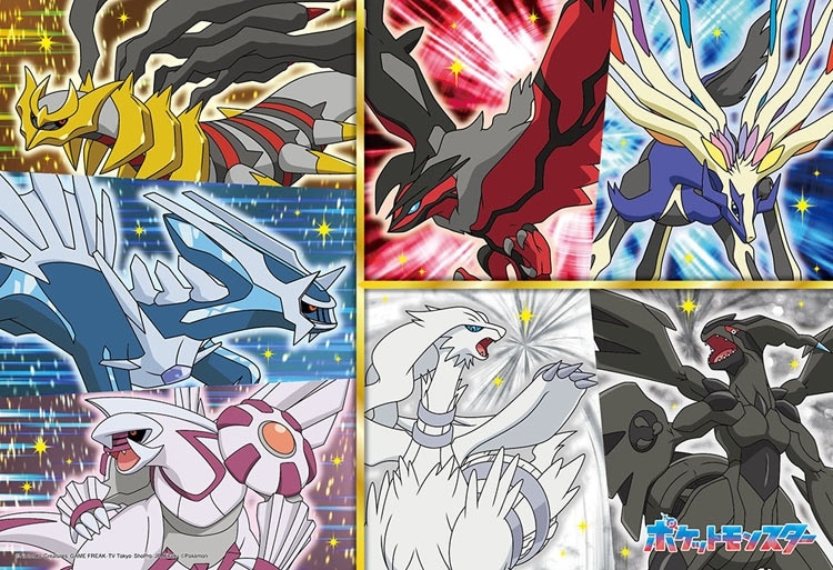 伝説のポケモン大集合! シンオウ地方・イッシュ地方・カロス地方編 (ポケットモンスター) 100ピース ジグソーパズル ●予約 BEV-100-071 26×38cm