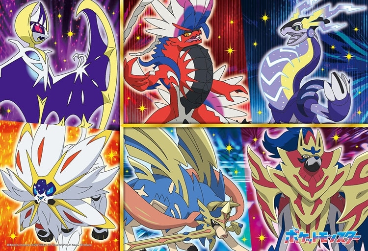 伝説のポケモン大集合! アローラ地方・ガラル地方・パルデア地方編 (ポケットモンスター) 100ピース ジグソーパズル ●予約 BEV-100-072 26×38cm