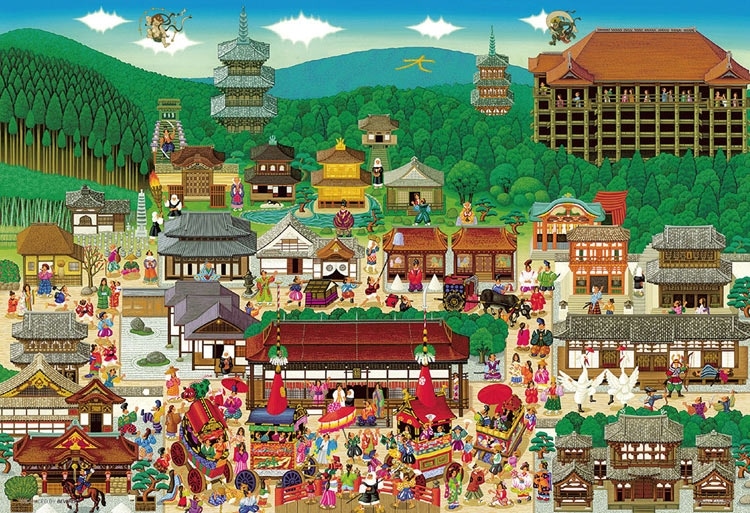京都名所大集合! (田中直樹) 1000ピース ジグソーパズル ●予約 BEV-1000M-051 26×38cm