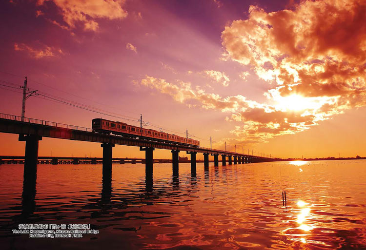 茨城県鹿嶋市「霞ヶ浦 北浦橋梁」 300ピース ジグソーパズル ●予約 CUT-300-480 26×38cm