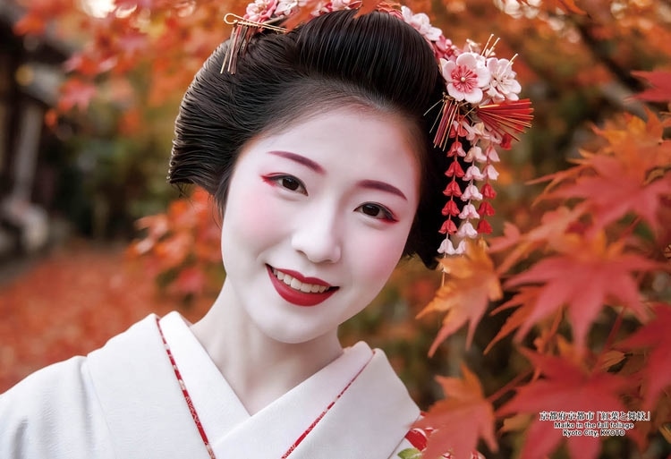 京都府京都市「紅葉と舞妓」 300ピース ジグソーパズル ●予約 CUT-300-484 26×38cm