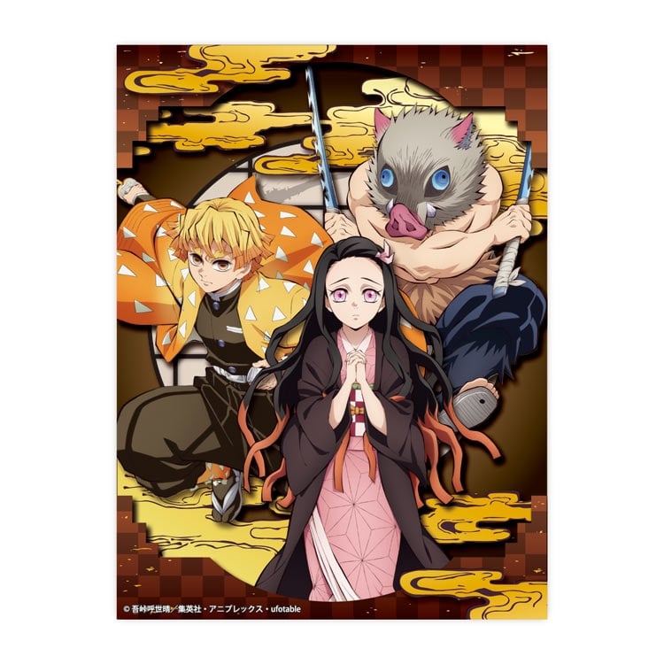 ペーパーシャドーアートミニ 竈門禰豆子＆我妻善逸＆嘴平伊之助（鬼滅の刃）　(鬼滅の刃)　●予約　ENS-SA-M81　［CP-PA］ H128×W96×D20mm