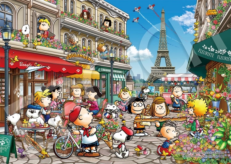 スヌーピー イン パリ　(スヌーピー)　108ピース　ジグソーパズル　●予約　EPO-02-237 18.2×25.7cm