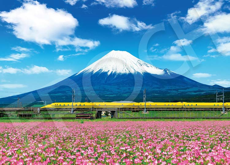 ドクターイエローと富士山−静岡 （国内風景）　500ピース　ジグソーパズル　EPO-06-401s
