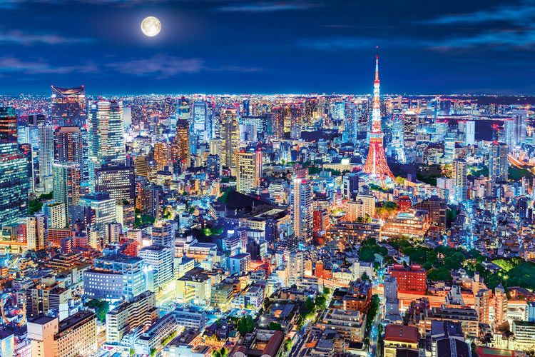 煌めく東京の夜-東京（風景）　1000ピース　ジグソーパズル　EPO-12-514s