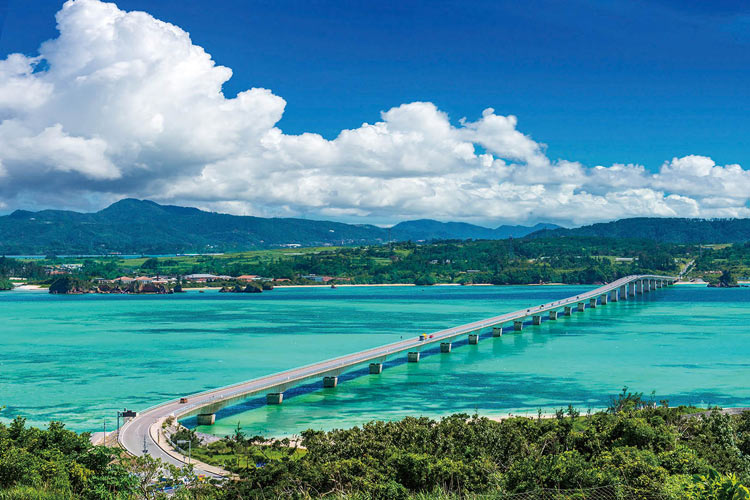 古宇利大橋とマリンブルーの海-沖縄 （風景）　2016ピース　ジグソーパズル　EPO-23-599　［CP-JP］