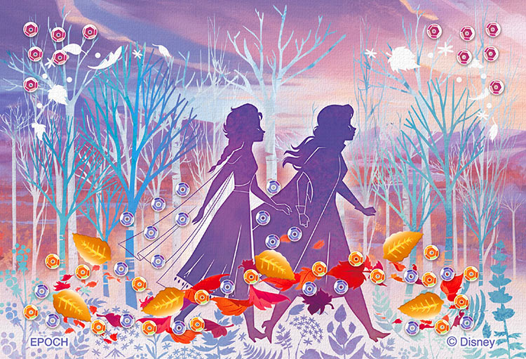 Silhouette（エルサ ＆ アナ）（アナと雪の女王）（ディズニー）　70ピース　ジグソーパズル　EPO-70-028