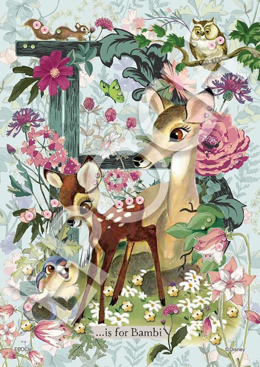 Botanical -Bambi-（ディズニー）　108ピース　ジグソーパズル　EPO-72-029