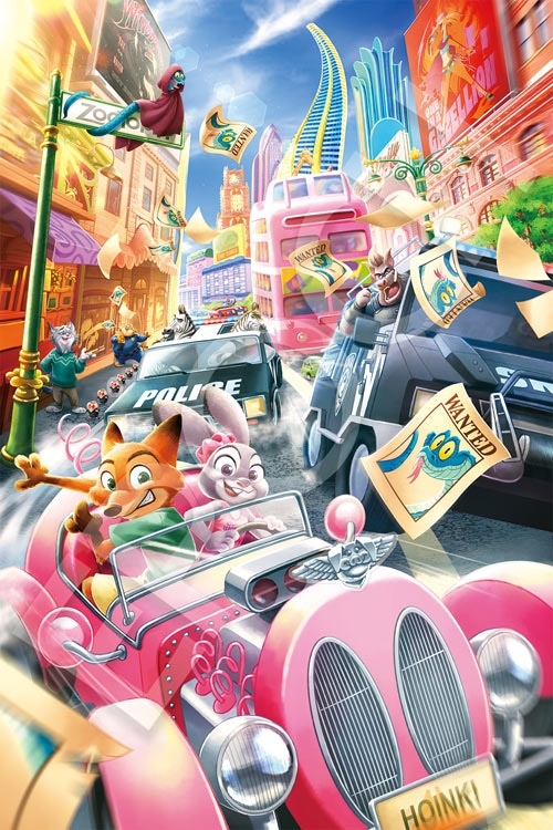 Zootopia 2 -Chase Down!- (ズートピア2 -チェイスダウン!-) (ズートピア) 1000ピース ジグソーパズル ●予約 EPO-97-715s 50×75cm