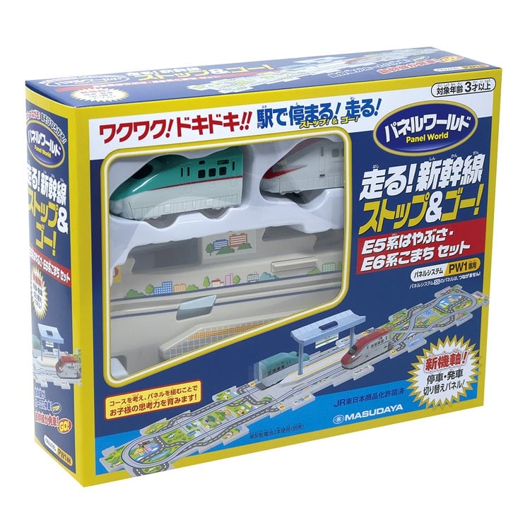 パネルワールド 走る! 新幹線 ストップ&ゴー! E5系はやぶさ・E6系こまちセット MSD-1625 W290×H230×D80mm