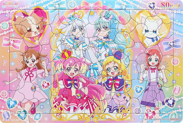 SUN-6394350A プリキュア わんだふるぷりきゅあ！ パズル80P 80ピース 