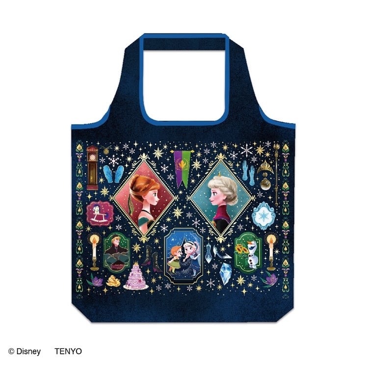 ディズニープレミアムアートバッグ アナと雪の女王L アナと雪の女王 TEN-DEB-L-11 約40cm×約45cm マチ約3cm 持ち手長さ約50cm