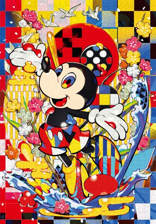 MICKEY COLLAGE (ARTIST SERIES BY MIKA PIKAZO)　(ミッキー＆フレンズ)　1000ピース　ジグソーパズル　●予約　TEN-D1000-913 51×73.5cm