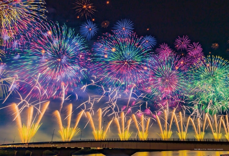 夏夜を彩る大花火（新潟）　300ピース　ジグソーパズル　●予約　YAM-03-967　［CP-JS］ 26×38cm