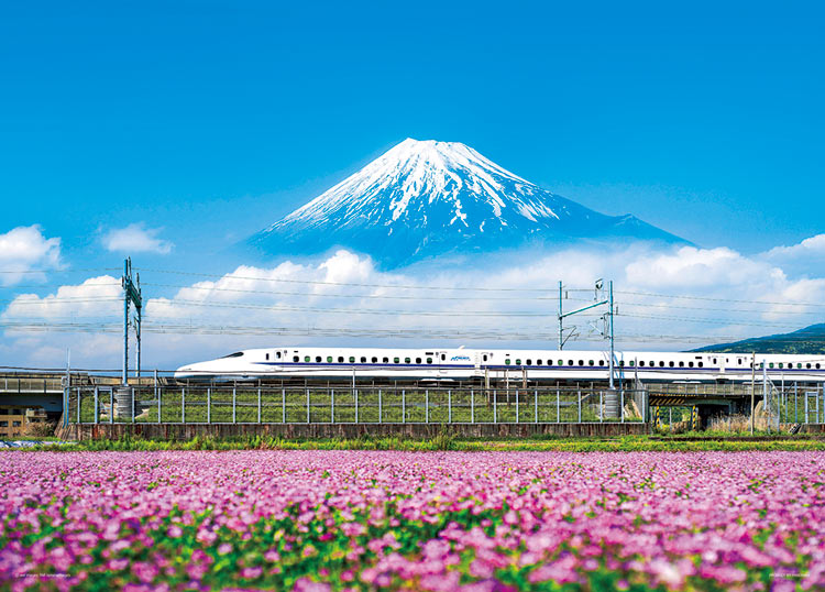 れんげの花と富士山 （静岡）（風景）　500ピース　ジグソーパズル　YAM-05-1016　［CP-FJ］