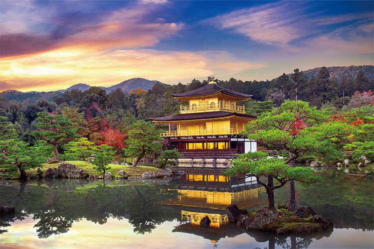 金閣寺絢爛（京都） （風景）　1000ピース　ジグソーパズル　YAM-10-1315