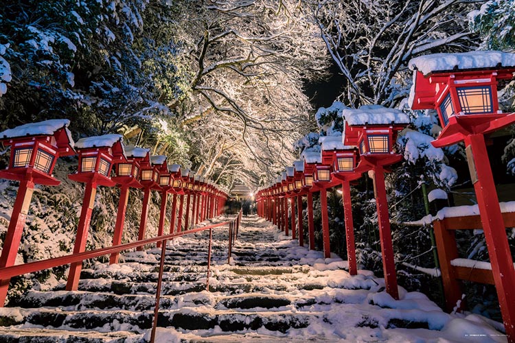 冬織りなす絶景 貴船神社（京都）（風景）　1000ピース　ジグソーパズル　YAM-10-1435　［CP-SN］