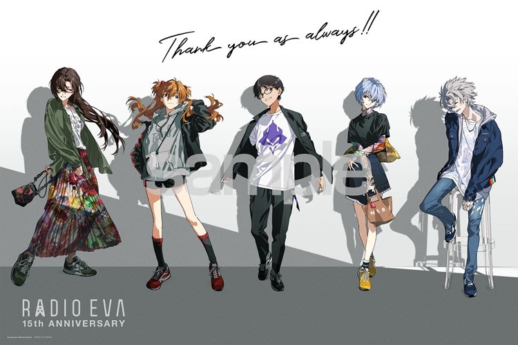 RADIO EVA Illustration 09 Thank you as always!!　(エヴァンゲリオン)　1000ピース　ジグソーパズル　YAM-10-1460　［CP-SS］ 50×75cm