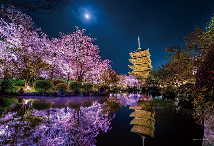 月夜に咲く (京都)（風景）　1000ピース　ジグソーパズル　YAM-13-01