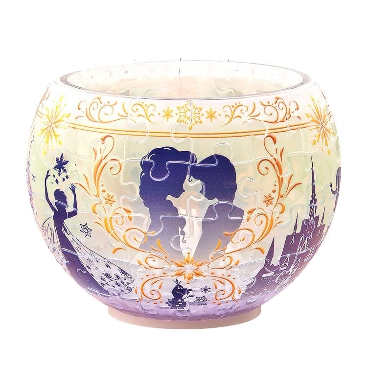 オーロラ・グラス -アナ＆エルサ-　 （ディズニー）　80ピース　YAM-2201-69　［CP-WS］ 直径10cm×高さ7cm