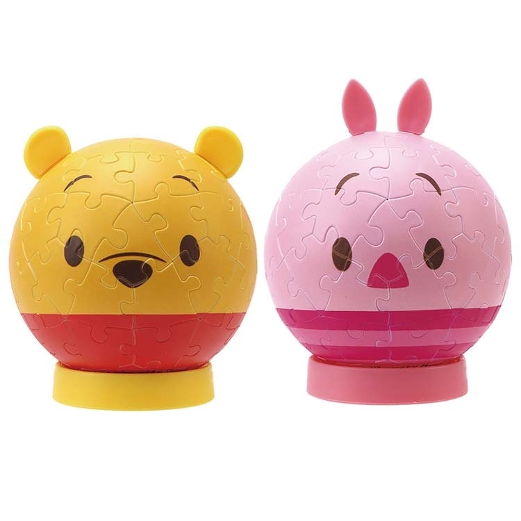 パズころりん -プー＆ピグレット-　(ディズニー)　60ピース　YAM-2003-509　［CP-SS］ 直径7.6cm