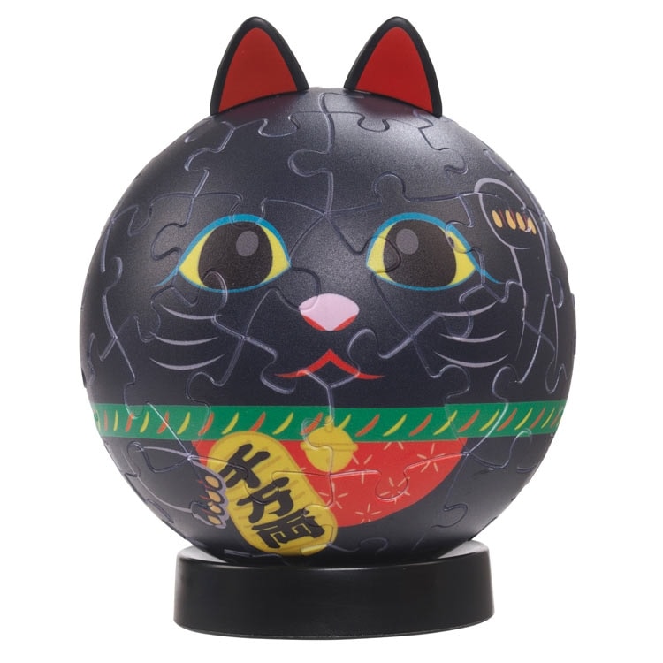 パズころりん招き猫　60ピース　YAM-2003-528　［CP-SS］ 直径7.6cm