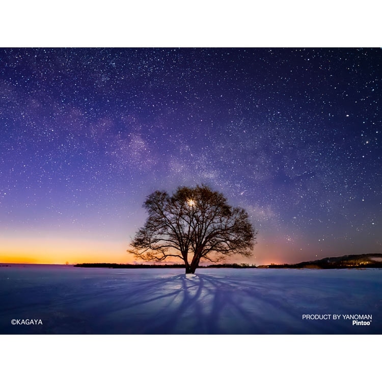 ハルニレの木と天の川　150ピース　ジグソーパズル　●予約　YAM-2308-83 7.6×10.2cm