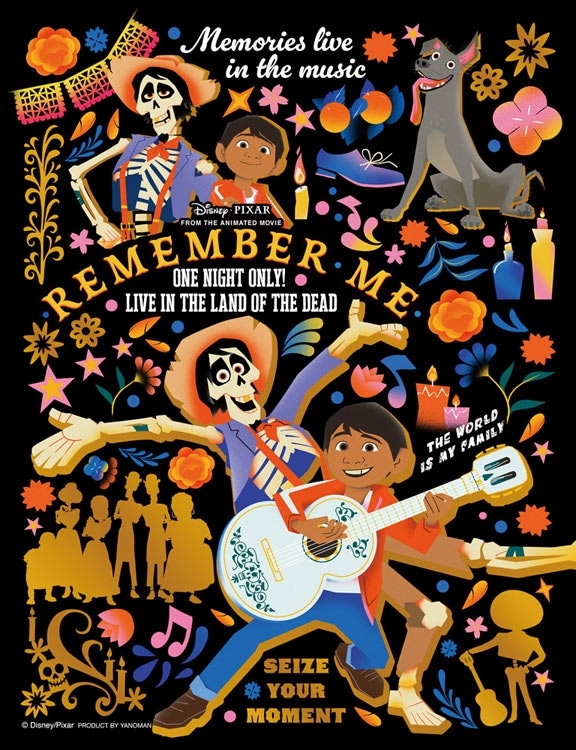 カラフル・ゴールド/リメンバー・ミー　(リメンバー・ミー)　300ピース　ジグソーパズル　●予約　YAM-42-125 16.5×21.5cm