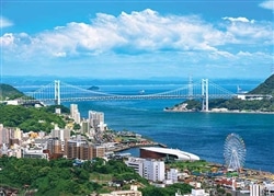 爽快の関門海峡 （国内風景）　500ピース　ジグソーパズル　●予約　APP-500-340