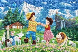 モザイクアート 牧場のダンス　(アルプスの少女ハイジ)　1000ピース　ジグソーパズル　●予約　APP-1000-926