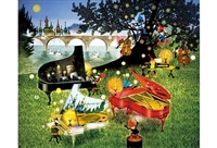 3台のピアノ ノスタルジア　(藤城清治)　300ピース　ジグソーパズル　APP-300-293　［CP-SS］