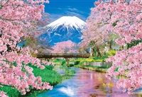 富士と春のせせらぎ （風景）　300ピース　ジグソーパズル　BEV-33-208　［CP-SA］