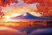 秋霧立つ富士と湖畔（風景）　300ピース　ジグソーパズル　BEV-33-215　［CP-FJ］