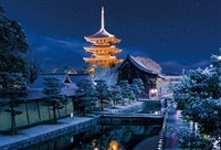 東寺の冬景色 （国内風景）　1000ピース　ジグソーパズル　BEV-1000-130