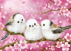 シマエナガ 春だより　(原井加代美)　600ピース　ジグソーパズル　●予約　BEV-600-034