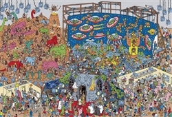 Where's Wally？ 恐竜、エイリアン、おばけ　(ウォーリーをさがせ)　1000ピース　ジグソーパズル　●予約　BEV-1000-167