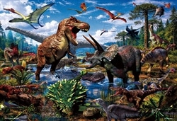 白亜紀の恐竜　(服部雅人)　150ピース　ジグソーパズル　●予約　BEV-150L-006
