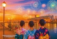 北海道釧路市「釧路大漁どんぱく花火大会」 （国内風景）　300ピース　ジグソーパズル　CUT-300-457