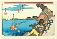 東海道五拾三次 神奈川（台之景）　(歌川広重)　300ピース　ジグソーパズル　CUT-300-704