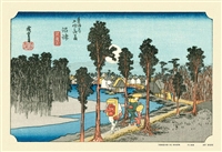 東海道五拾三次 沼津（黄昏図）　(歌川広重)　300ピース　ジグソーパズル　CUT-300-713