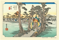 東海道五拾三次 吉原（左富士）　(歌川広重)　300ピース　ジグソーパズル　CUT-300-715