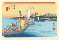 東海道五拾三次 荒井　(歌川広重)　300ピース　ジグソーパズル　CUT-300-732