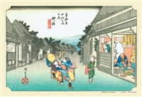 東海道五拾三次 御油（旅人留女）　(歌川広重)　300ピース　ジグソーパズル　CUT-300-736