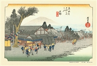 東海道五拾三次 石部（目川ノ里）　(歌川広重)　300ピース　ジグソーパズル　CUT-300-752